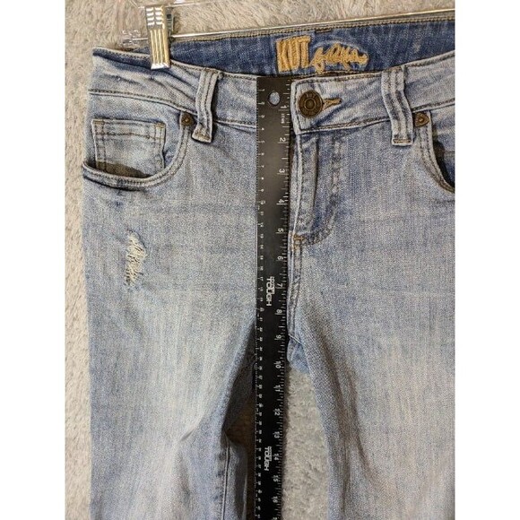Kut from the Kloth Light Wash Distressed Straight Leg Jeans Women's Size 4 - Picture 5 of 12